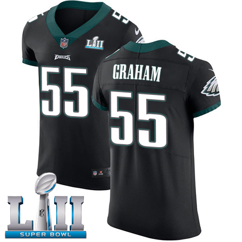 Nike Eagles #55 Brandon Graham Black Alternate Super Bowl LII Men's Stitched NFL Vapor Untouchable Elite Jersey - Click Image to Close